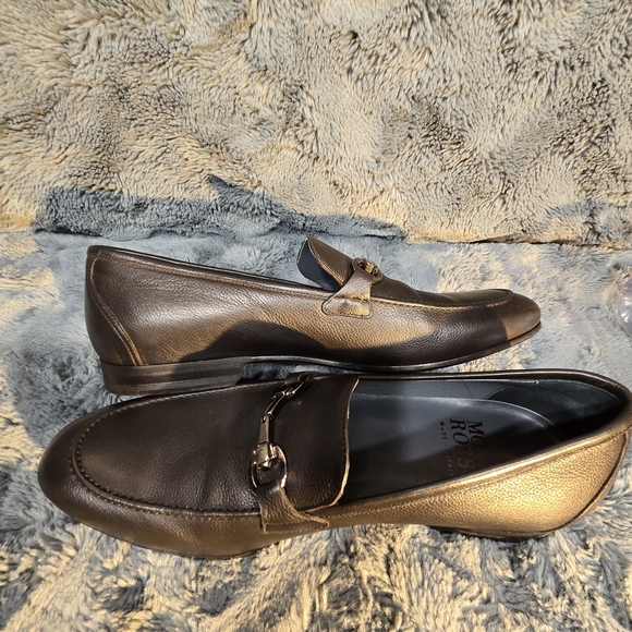 Monte Rosso Dark Brown Leather Loafers with Silver Accent main image 4
